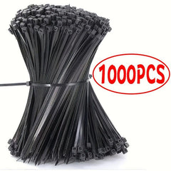 1000pcs Zip Ties Cable Wire Tie Plastic Wire Cord Straps