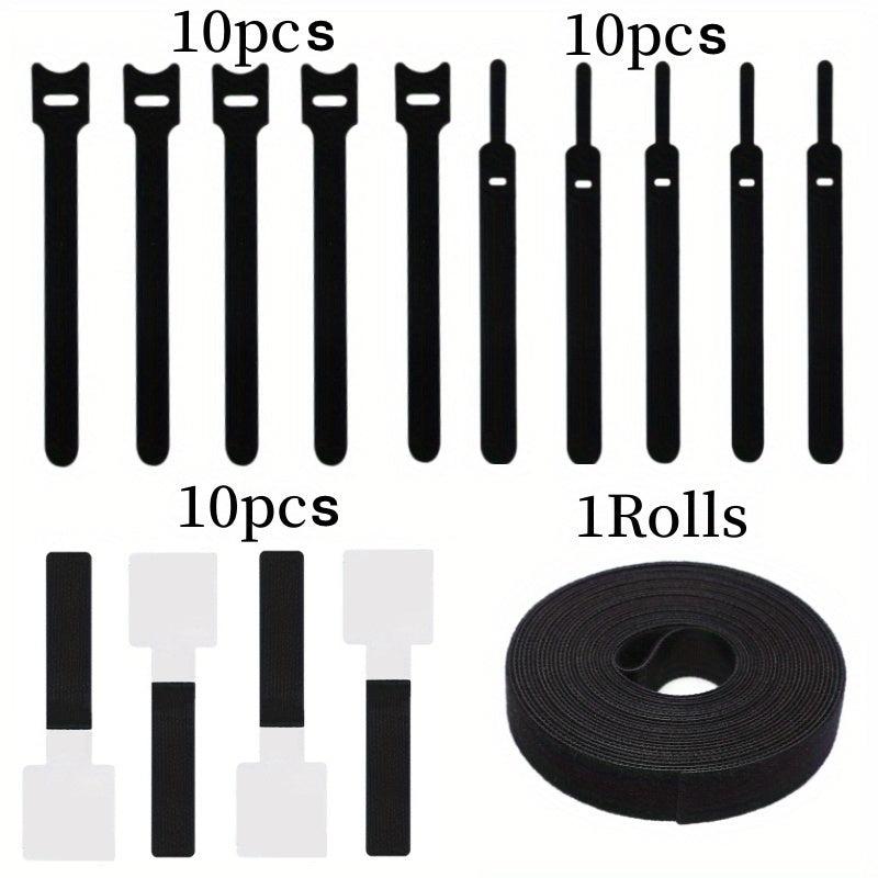 30 Pcs Combo Pack Data Cable Storage Magic Patch Tie