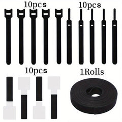 30 Pcs Combo Pack Data Cable Storage Magic Patch Tie
