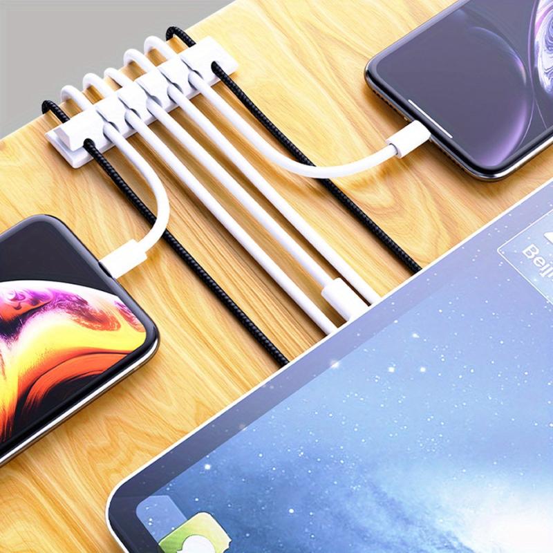 Silicone Cable Organizer Cord Holder Wire Organizer USB Cable Management