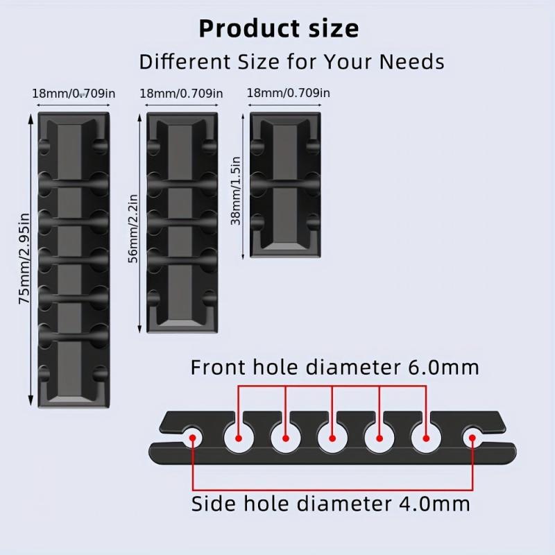Silicone Cable Organizer Cord Holder Wire Organizer USB Cable Management