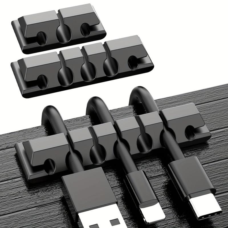 Silicone Cable Organizer Cord Holder Wire Organizer USB Cable Management