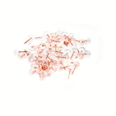 Thumbtack Transparent Rose I-shaped Nail