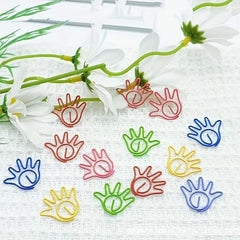 10pcs Alien Paper Clips Cute Office Stationery