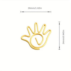 10pcs Alien Paper Clips Cute Office Stationery