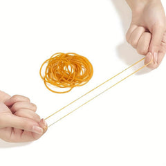 Yellow Rubber Bands 3.81 cm Diameter 180-1800 Pcs School Office Home Stationery
