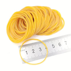 Yellow Rubber Bands 3.81 cm Diameter 180-1800 Pcs School Office Home Stationery