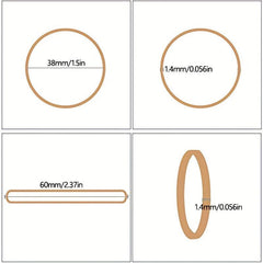 Yellow Rubber Bands 3.81 cm Diameter 180-1800 Pcs School Office Home Stationery