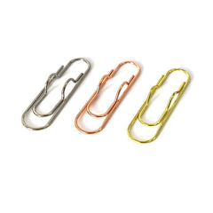 15pcs Mixed Metal Pen Clips For Notebooks Paper Clip Stationery Tool