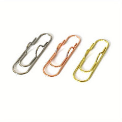 15pcs Mixed Metal Pen Clips For Notebooks Paper Clip Stationery Tool