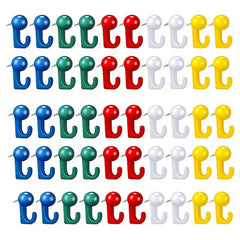50pcs Push Pin Hooks Plastic Heads Cork Board Hooks Decorative Thumb Tacks Hook