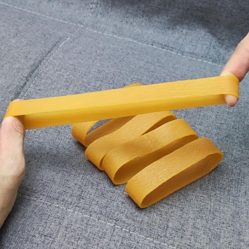 20 Pcs Yellow High Elastic 4.7 Inch Rubber Bands Stretchable Rings