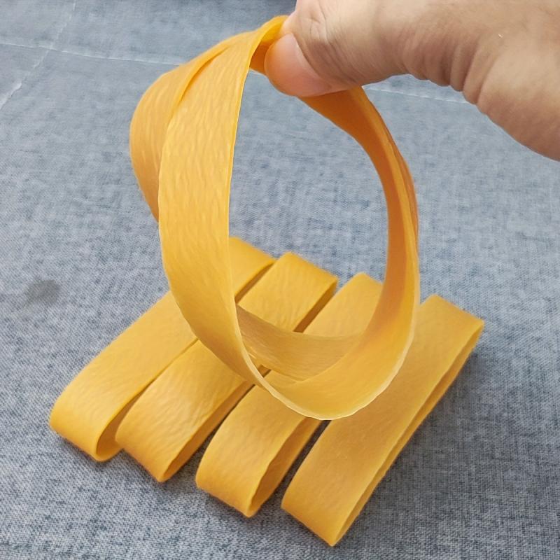 20 Pcs Yellow High Elastic 4.7 Inch Rubber Bands Stretchable Rings