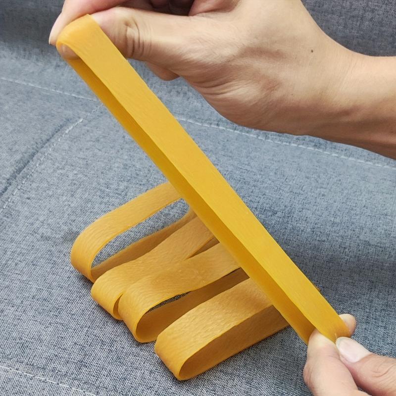 20 Pcs Yellow High Elastic 4.7 Inch Rubber Bands Stretchable Rings