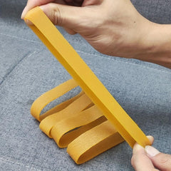 20 Pcs Yellow High Elastic 4.7 Inch Rubber Bands Stretchable Rings