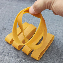 20 Pcs Yellow High Elastic 4.7 Inch Rubber Bands Stretchable Rings