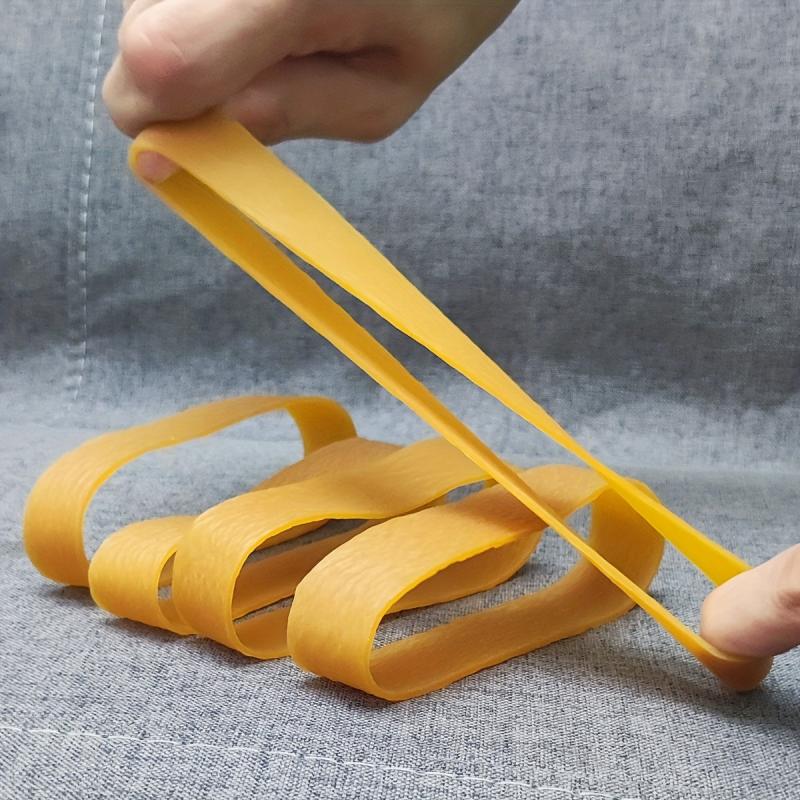 20 Pcs Yellow High Elastic 4.7 Inch Rubber Bands Stretchable Rings