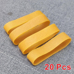 20 Pcs Yellow High Elastic 4.7 Inch Rubber Bands Stretchable Rings