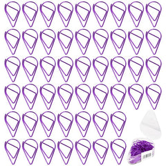 50pcs Water Drop Shape Paper Clips 1.6x2