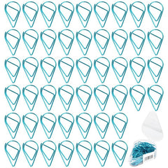 50pcs Water Drop Shape Paper Clips 1.6x2
