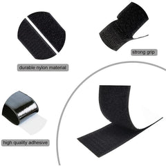 20pcs Adhesive Shackle Strips Double Sided Interlocking Straps