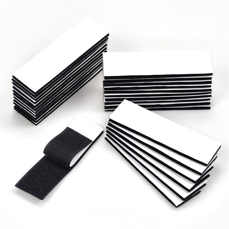 20pcs Adhesive Shackle Strips Double Sided Interlocking Straps