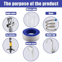 100pcs Faucet Sealing Thread Tape PTFE Roll Plumbing Plumber Fitting