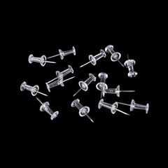 100 Pcs Transparent Plastic Nails Corkboard Office School Supplies