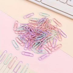 12pcs Macaron Mixed Paper Clip U Shape 50mm 33mm