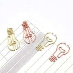 Creative Cartoon Paper Clips Golden Office Clip