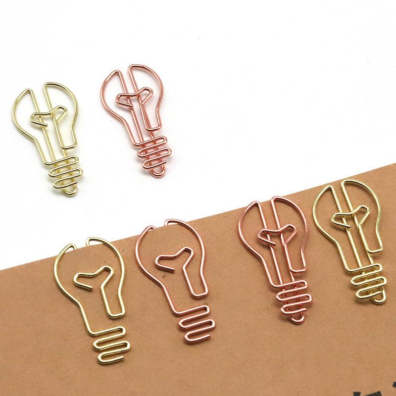 Creative Cartoon Paper Clips Golden Office Clip