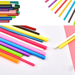 Glue Sticks 90pcs 15 Colors 0.27'' x 3.93''