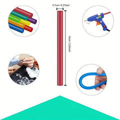 Glue Sticks 90pcs 15 Colors 0.27'' x 3.93''