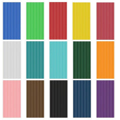 Glue Sticks 90pcs 15 Colors 0.27'' x 3.93''