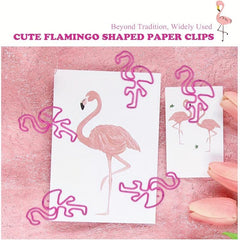 5pcs Flamingo Paper Clips Bookmarks School Wedding Decoration