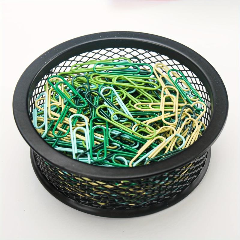80 Colorful Iridescent Paper Clips for Desk Sparkle