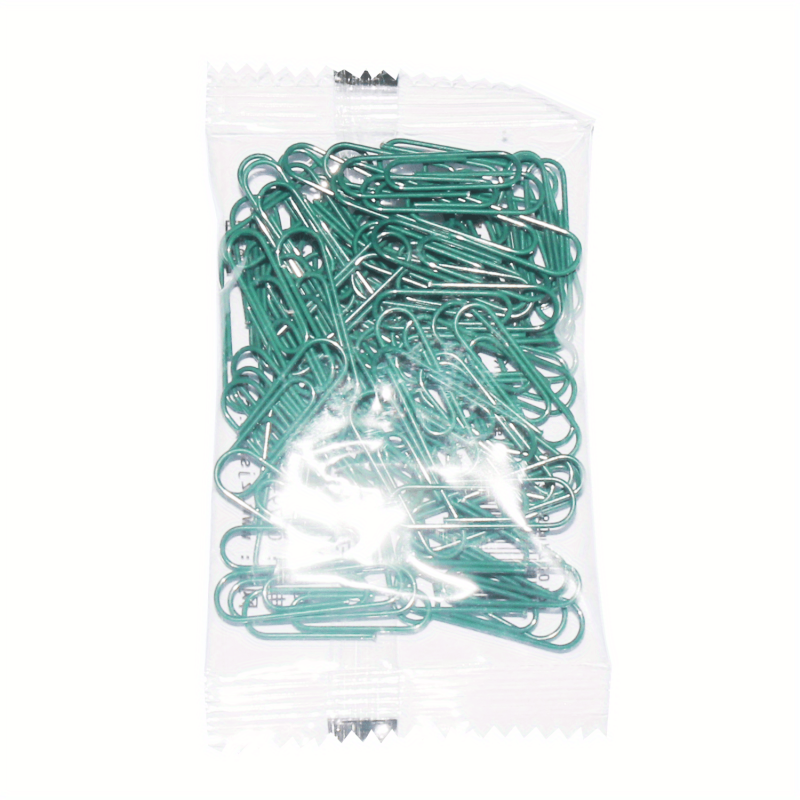 80 Colorful Iridescent Paper Clips for Desk Sparkle
