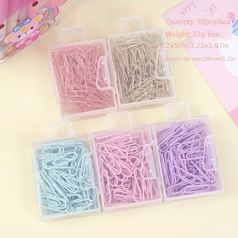 Colorful Macaron Long Tail Clip Set