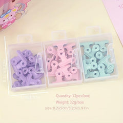 Colorful Macaron Long Tail Clip Set