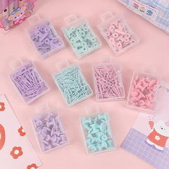Colorful Macaron Long Tail Clip Set