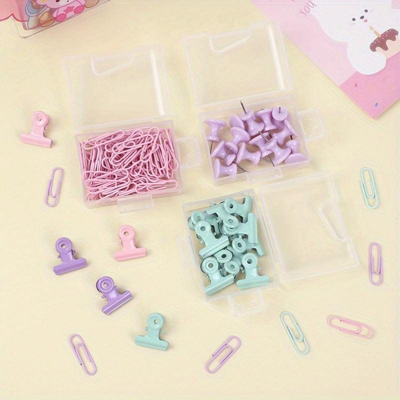 Colorful Macaron Long Tail Clip Set