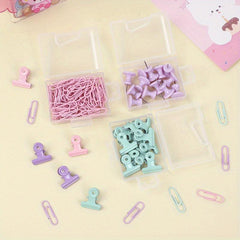 Colorful Macaron Long Tail Clip Set