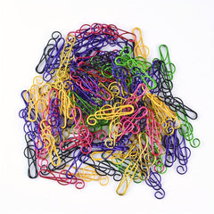 100pcs Mixed Music Note Clips Metal coated Plastic Material