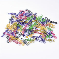 100pcs Mixed Music Note Clips Metal coated Plastic Material
