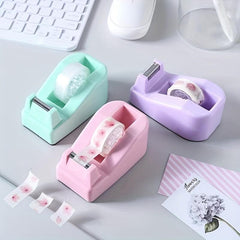 Macaron Mini Tape Dispenser for Office School