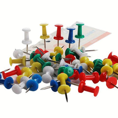 60pcs Colorful Push Pins with Storage Box