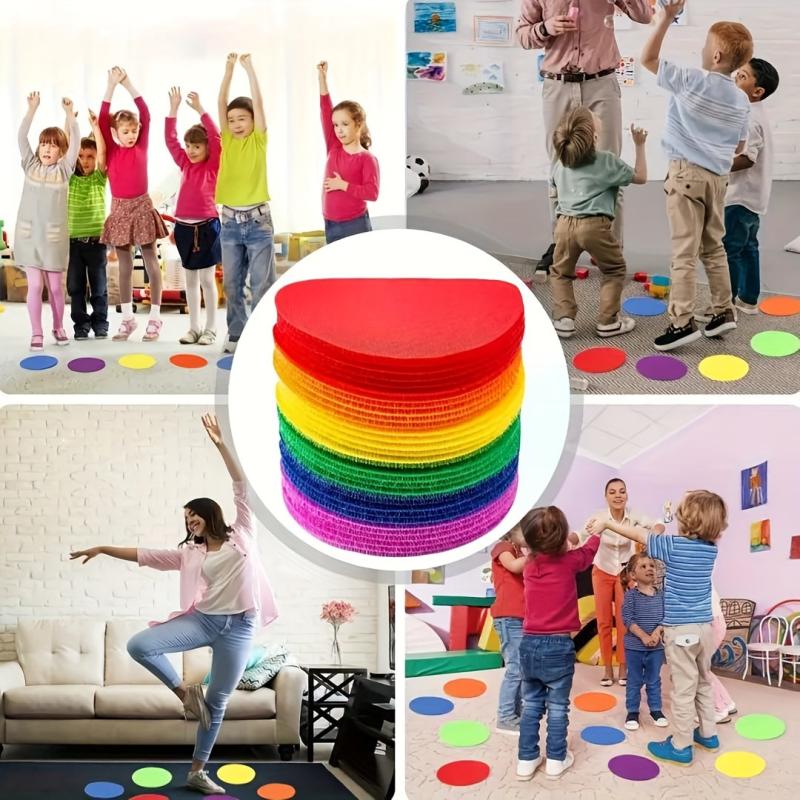 30pcs Carpet Floor Dot Mark Teacher Classroom Seat Mark Student