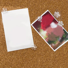100 Pcs Transparent Flower Shaped Deco Nails Pushpin