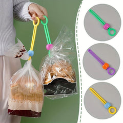 5pcs Silicone Food Bag Sealing Strap Freshness Sealing Clip