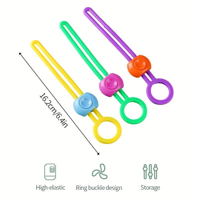5pcs Silicone Food Bag Sealing Strap Freshness Sealing Clip